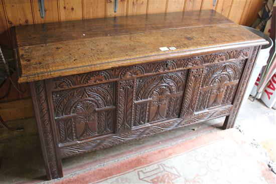 17th century oak coffer